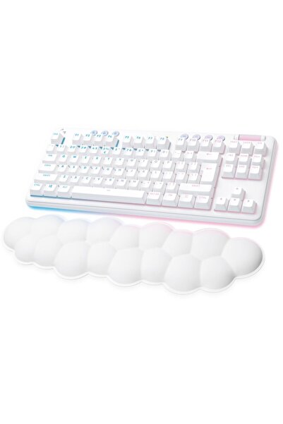 logitech G715 Mechanical Gaming Keyboard, Wireless, RGB Lighting, US INT'L Layout, GX Red Switch, Wh