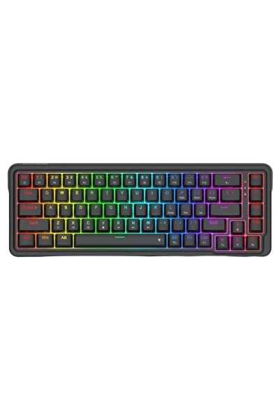 REDRAGON Tastatură Nova, cu fir, iluminare RGB, USB, neagră