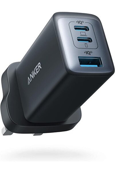 Anker شاحن PowerPort III بثلاثة منافذ USB-C بقوة 65 وات –