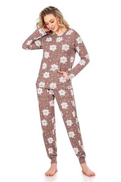 SU Larimar jiber 3919 patterned long sleeve women's pajama set