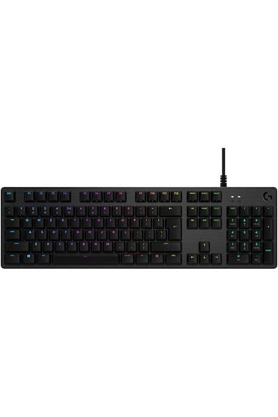 logitech Tastatură mecanică de gaming G512 RGB Lightsync, comutatoare GX Red, aspect american, negru carbon