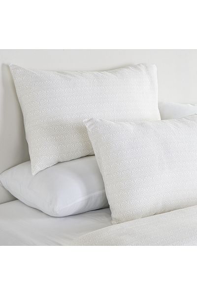 Boutique Blanche 3pcs cotton duvet cover 200*200cm - 300 thread count white
