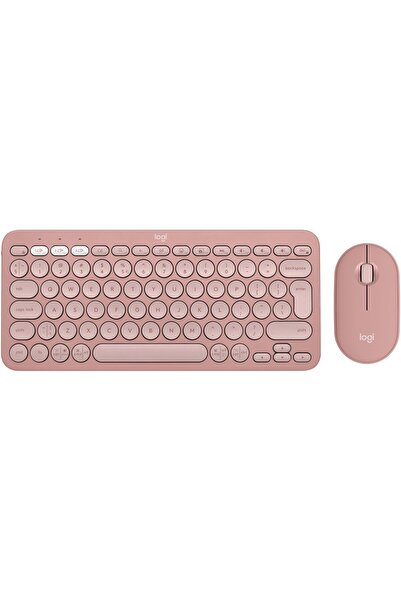 logitech Kit tastatură + mouse Pebble 2 Combo, Tonal Rose