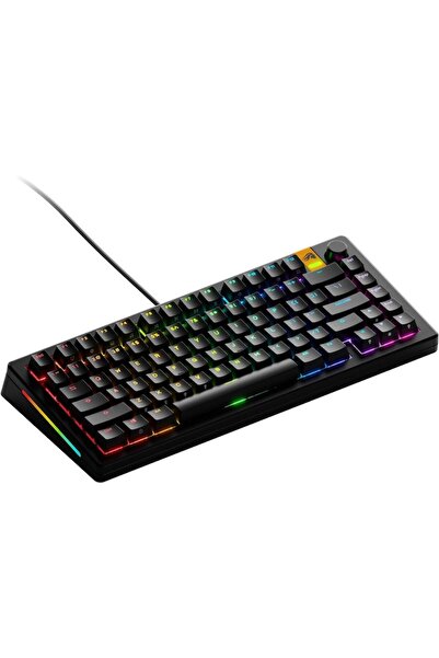 Glorious GMMK 3 HE 75% Mechanical Keyboard, USB-C, Fox HE Switches, US Layout, Black