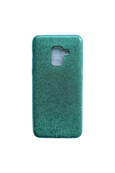 OEM Θήκη συμβατή με Samsung Galaxy A8-2018 / A530F, Glitter Silicone, Πράσινο