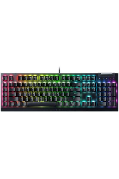 RAZER Gaming Mechanical Keyboard BlackWidow V4 X (Green Switch), US Layout, ABS Keys, 6 Customizable Butto
