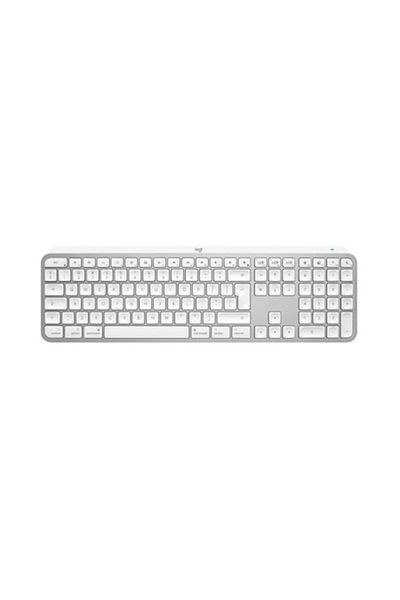 logitech Tastatură wireless MX Keys S pentru Mac, Bluetooth, multidispozitiv, aspect internațional SUA, gri pal