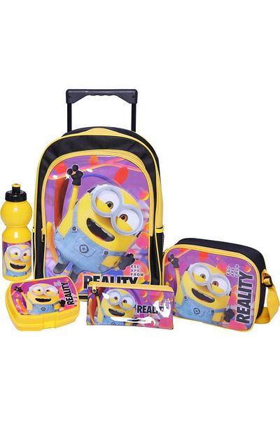 Universal Studios Minions 5-in-1 Value Set Trolley Bag with Accessories – 16/17 Inches