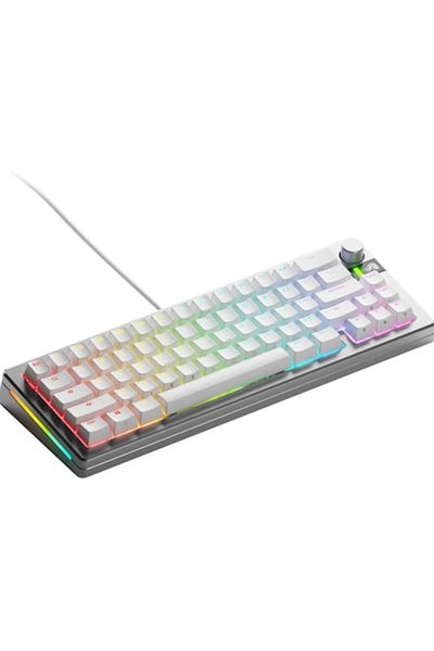 Glorious Tastatură mecanică GMMK 3 PRO, Fox Switches, cu fir, USB, 66 de taste, argintie