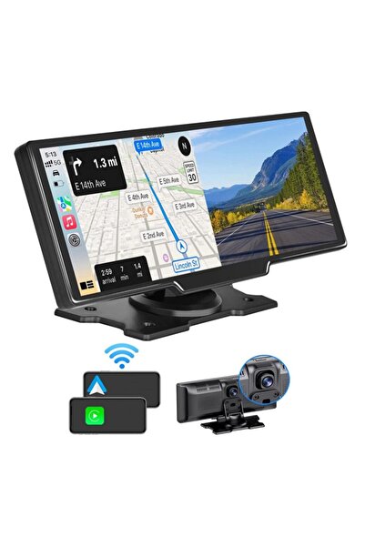 newnet Carplay & Android Auto Monitör Tüm Araçlarla Uyumlu 4K Kamera Youtube Ekran Yansıtma Ön/Arka Kamera