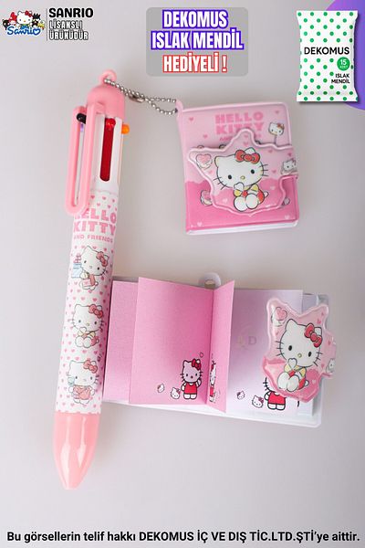 Hello Kitty "DEKOMUS WET WIPES WITH GIFT" ΝΕΑ ΣΕΖΟΝ ΕΠΙΣΗΜΑΤΑ ΕΙΝΑΙ ΤΟ ΣΤΥΛΟ HELLO KITTY 6 ΧΡΩΜΑΤΩΝ ΚΑΙ ΤΕΤΕΡΑ