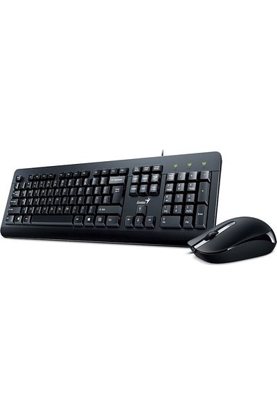 GENIUS Kit tastatură + mouse KM-160, cu fir, negru, USB