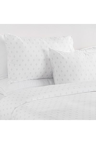 Boutique Blanche 3pcs cotton duvet cover 200*200cm - 300 thread count diamond