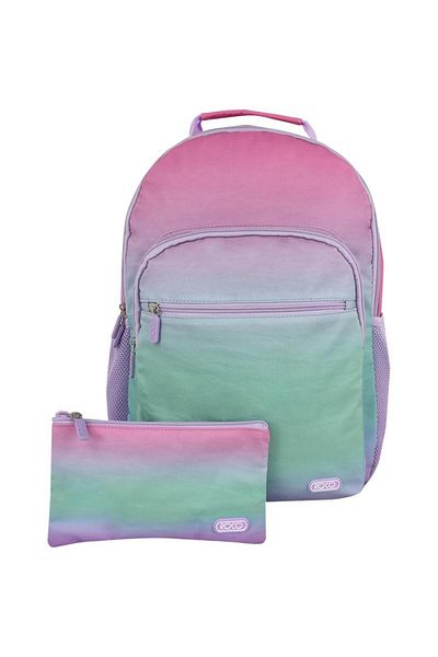 Roco Gradient Abstract Design Backpack with Accessory