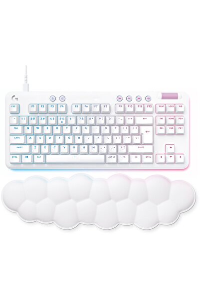 logitech Tastatură mecanică de gaming G713, iluminare de fundal RGB, configurație US INT'L, albă