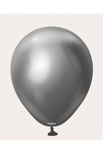 Çemrek Süs Parti Kalisan Space Gray Chrome Balloon 12 Inch 10 Pcs