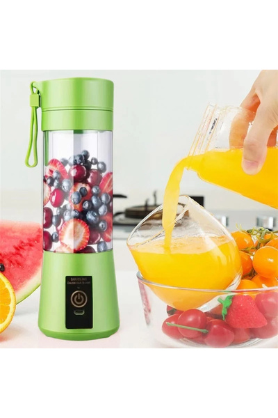 pazariz Taşınabilir El Blenderi Smoothie Milkshake İçecek Şarjlı Margarita Mama Karıştırıcı 380 ml