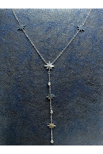 Mutenaura Stainless Steel Trend Y Necklace