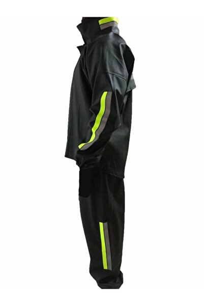 MODA Motorcycle Courier Waterproof Raincoat Set - Black