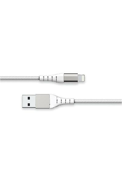Force كابل Power Lite USB A إلى C معزز بطول 2 متر، أبيض