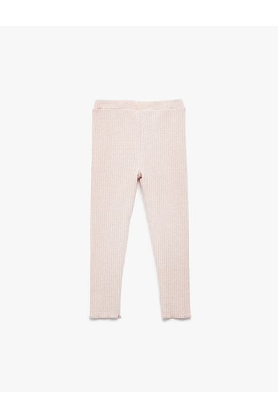 Koton Viscose Blended Basic Leggings with Elastic Waist