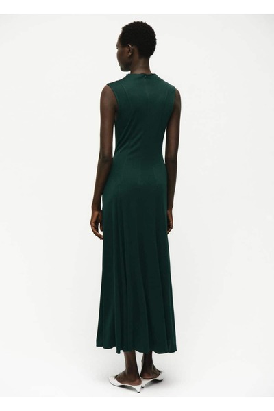 MANGO Woman Godeli midi elbise