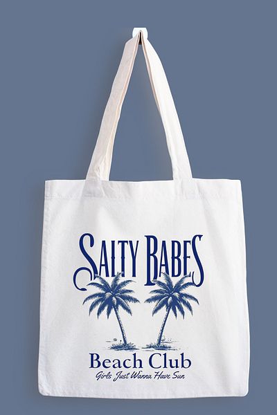designedfy Salty Babes Printed Cloth Bag, Tote Bag