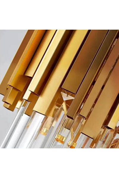 Alista Home Candelabru Cristal Maxim 6 x E 14 Diametru 40 cm Auriu