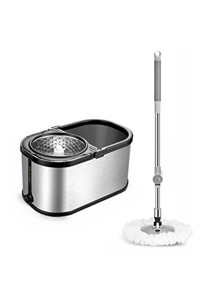Dreamramp Set găleată pentru mop cu rotiță din oțel inoxidabil