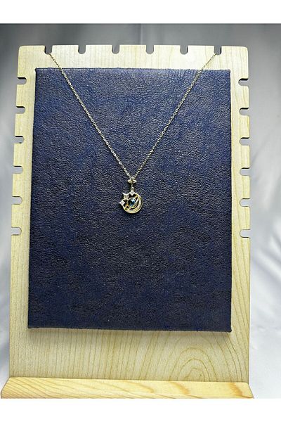 Mutenaura Stainless Steel Crescent Necklace