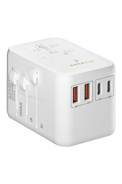 SMARTIX Premium International Travel Adaptor 65W White