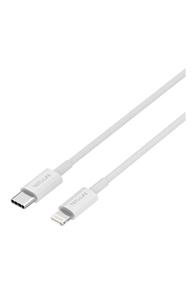 TOTUDESIGN Pure Series PD To Type-C Cable, 2 Meter Length, White