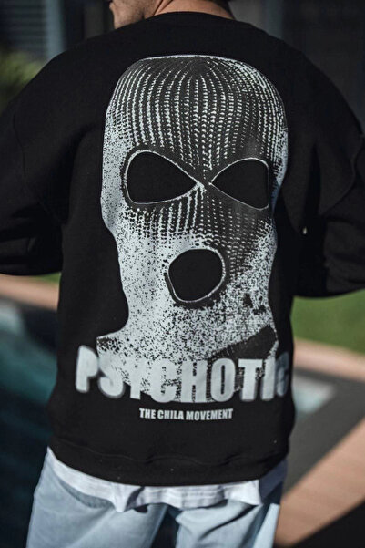 Giyimodam Φούτερ Winter Crew Neck με στάμπα - Μαύρο