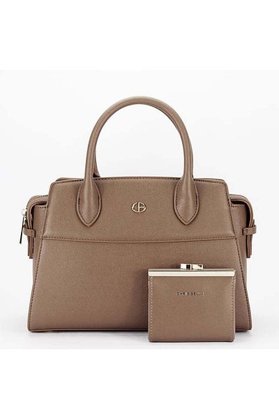 CHRİS BELLA Premium brown bag with wallet CB2427-1 M7