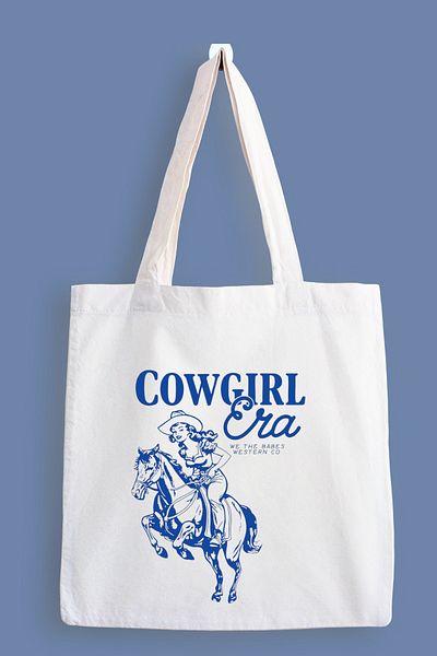designedfy Cowgirl Era Printed Cloth Bag, Tote Bag