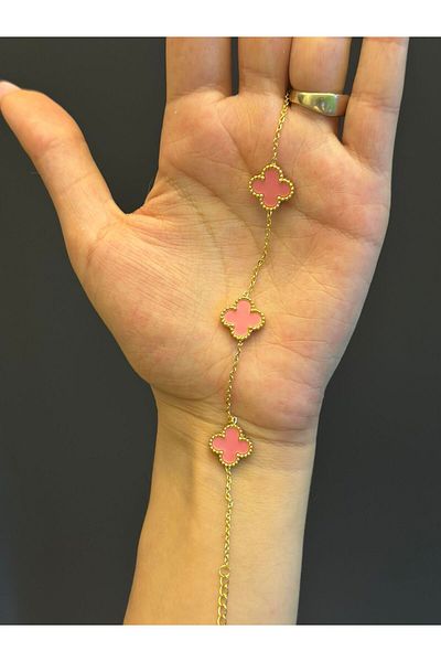 Gönülden Tasarım Steel Clover Women's Zinc Bracelet