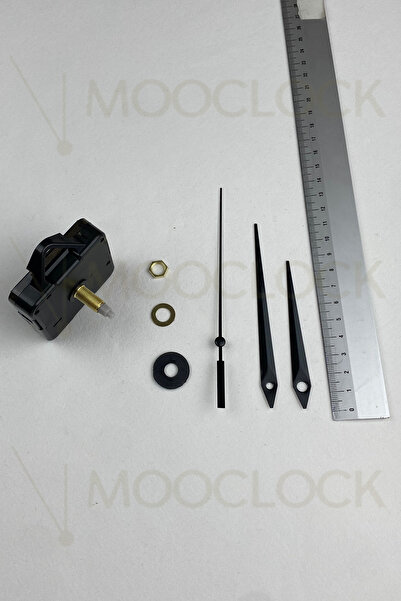 MOOCLOCK Clock Machine, Acar Silent Wall Clock Mechanism, 22mm Shaft (Set) Hanging (Medium Size)