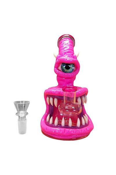 BLACK SHEEP Bong Monster Black Sheep Glass-Clay Pink - Hand-painted 3D 16cm