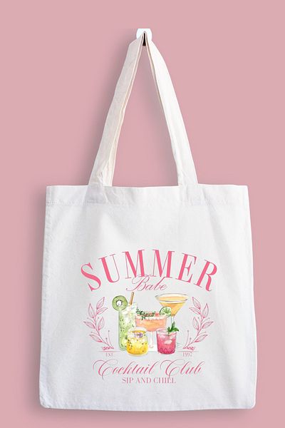 designedfy Summer Baby Printed Cloth Bag, Tote Bag