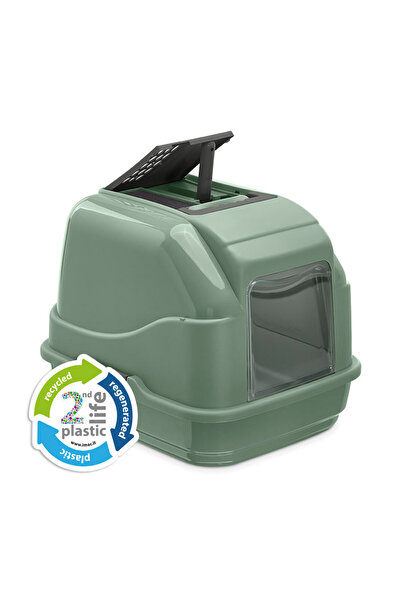 İmac Easy Cat 2nd Lıfe Kapalı Kedi Tuvaleti Yeşil 50x40x40cm