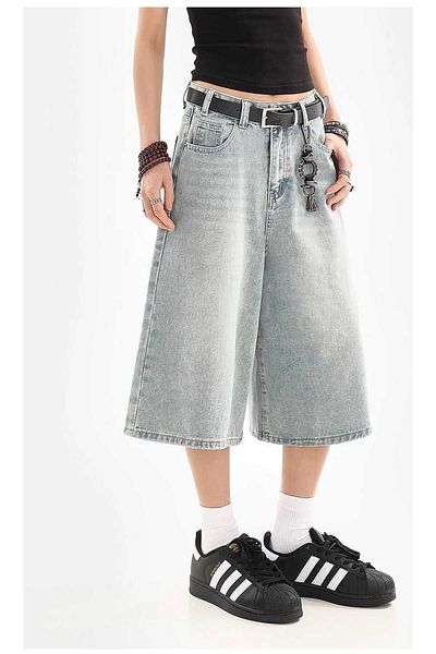 SEFUR TREND Y2K BAGGY JEAN SHORTS BERMUDA