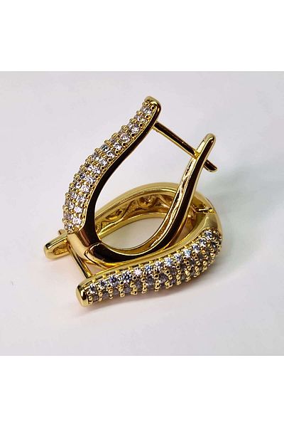 My Bijoux Cercei placati cu aur Salma