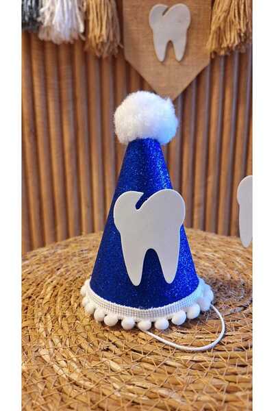 asöy My Tooth Came Out Hat High Chair Wall Pennant Blue Tooth Party Set of 3 Pennant My First Tooth Came Out