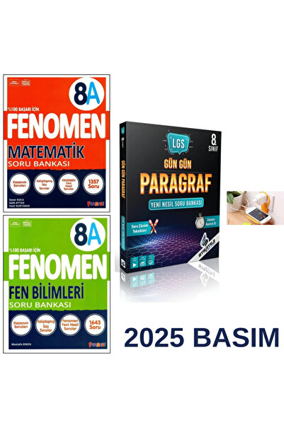 Limit Yayınları FENOMEN 8.SINIF (A) SERİSİ MATEMATİK + FEN + STRATEJİ GÜN GÜN...