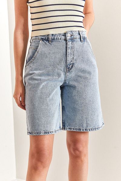EDVESS BAGGY Unisex τζιν σορτς βερμούδα