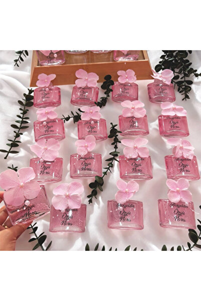 Home Cam şişede bebek kolonyası inci ve sim dahil üç renk çiçek 30 Adet