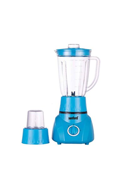 Sanford خلاط ومطحنة سانفورد 2 في 1، سعة 1.6 لتر، 400 واط، شفرات فولاذية مقاومة للصدأ، مع وظيفة النبض