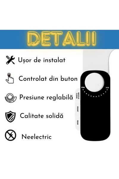 Adsinio Toilet bidet, Adsinio,Non-electric,Hot or cold water,Adjustable pressure,Self-cleaning button,white