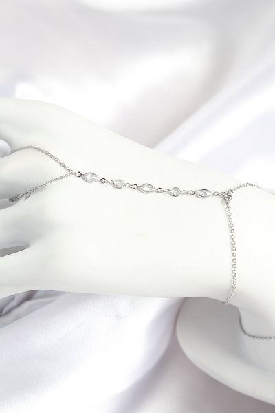 norsary Brass Zircon Stone Y Model Silver Color Women's Shahmeran