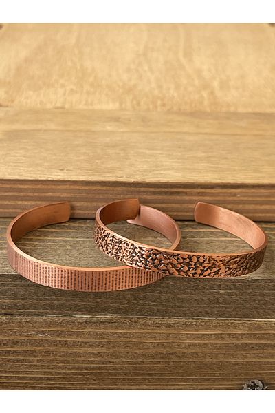 Rupen Kraft Pure copper bracelet set of 2 pure copper bracelet adjustable size